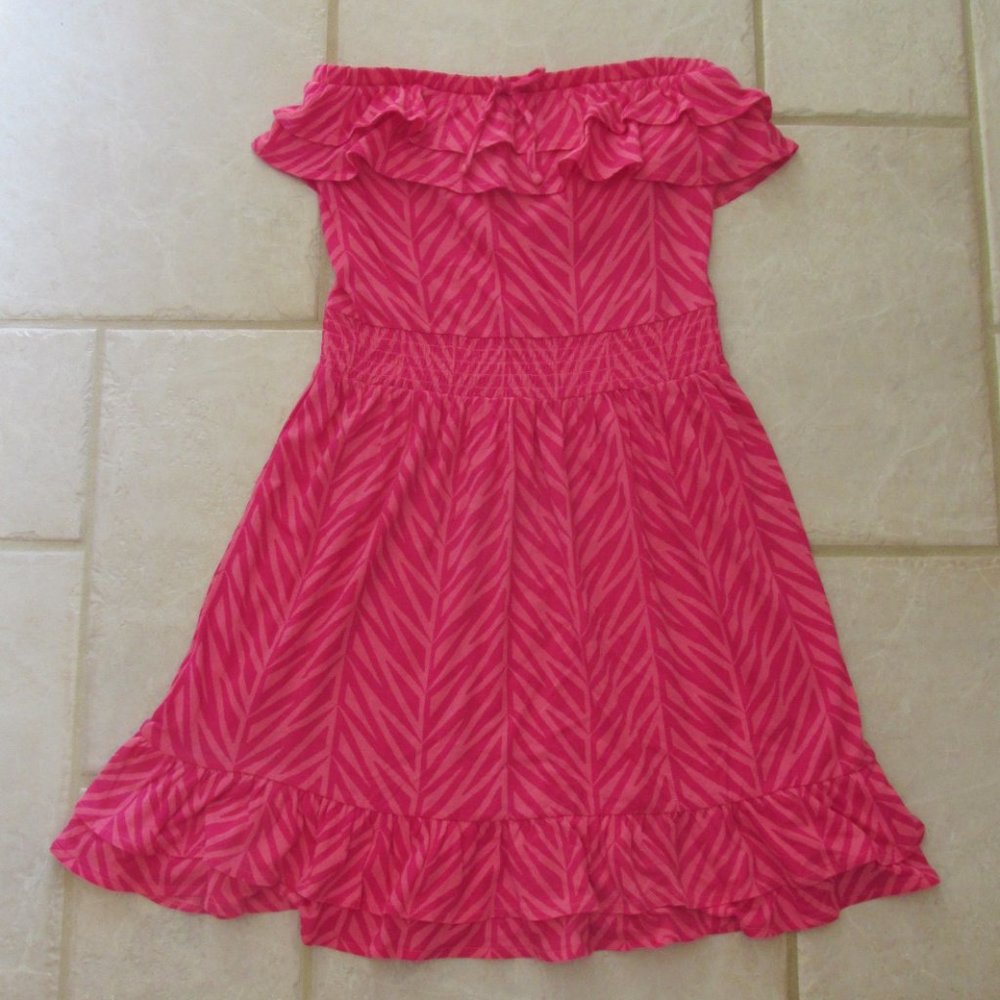 OP OCEAN PACIFIC WOMEN'S JUNIOR'S SIZE 3/5 DRESS MAGENTA PINK KNIT ZEBRA NWT